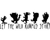 Wild Things 12 X 4 2 By Stickernaut On Etsy
