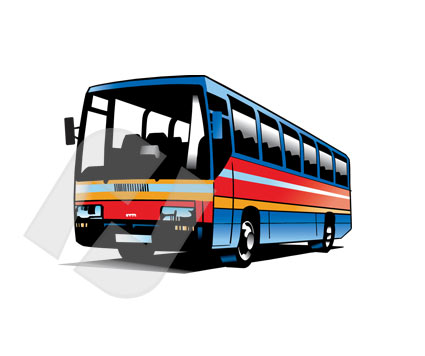 Bus Vector Clip Art   Poweredtemplate Com