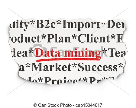 Clipart Of Data Concept  Data Mining On Paper Background   Data