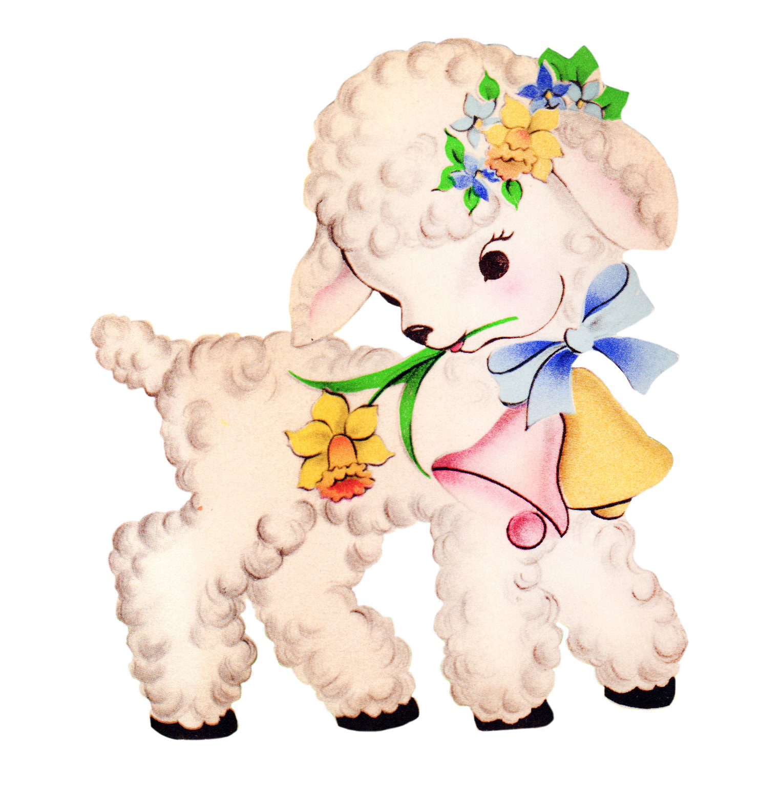 Easter Lamb Clipart Hello All You Sweet Lambs