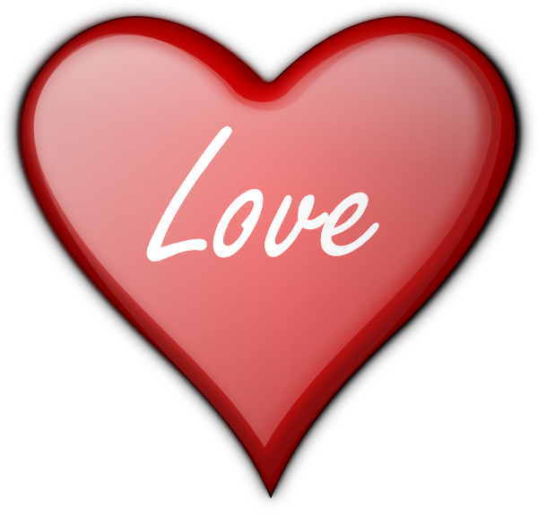 Love Heart Clip Art At Clker Com   Vector Clip Art Online Royalty