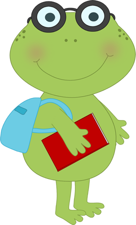 School Frog Clip Art   School Frog Image