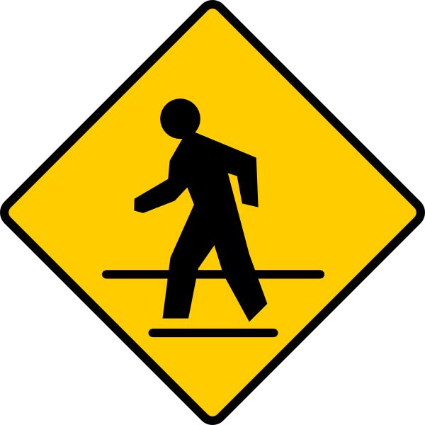 Us Crosswalk Sign Clip Art At Clker Com   Vector Clip Art Online