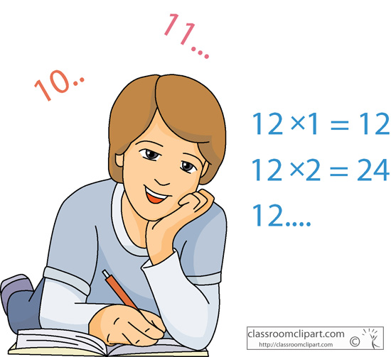 Mathematics   Solving Mathematics Problem 02a   Classroom Clipart