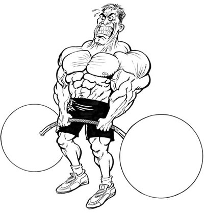 Bodybuilder Cartoon