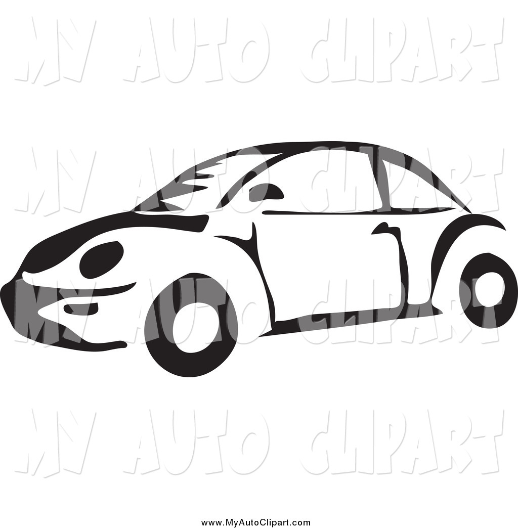 Preview  Clip Art Of A Black And White Vw Bug Beetle Car By Prawny