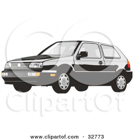Vw Bug Clipart Black And White Clipart Illustration Of A Volkswagen