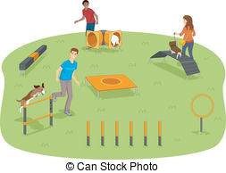 Dog Park Clipart And Stock Illustrations  1917 Dog Park Vector Eps