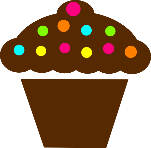 Polka Dot Cupcake Clip Art At Clker Com   Vector Clip Art Online