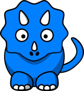 Baby Blue Dinosaur Clip Art At Clker Com   Vector Clip Art Online
