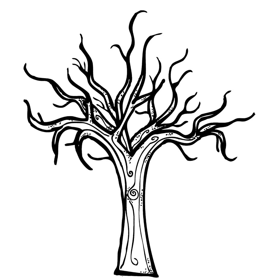 Fall Tree Coloring Page   Az Coloring Pages