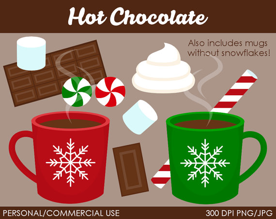 Hot Chocolate Clipart   Digital Clip Art Graphics For Personal Or