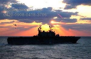 Free Public Domain Picture  Military Ship On The Ocean At Sunset Photo
