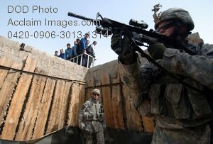 Free Public Domain Picture  U S  Army Soldiers Training Iraqi Police
