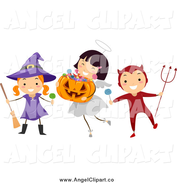 And Devil Halloween Kids Angel Clip Art Bnp Design Studio