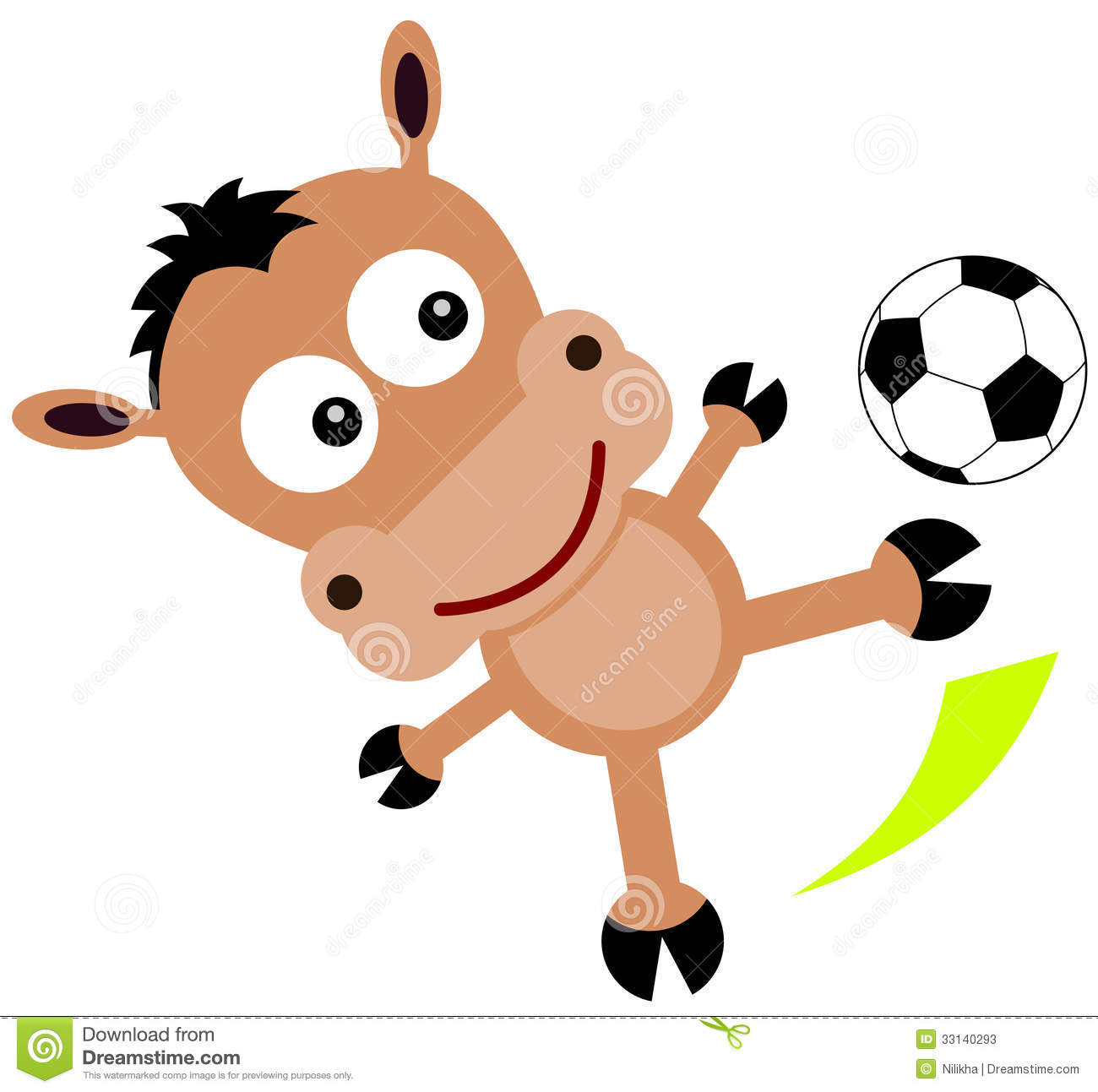Animal Soccer Kick Stock Photos   Image  33140293