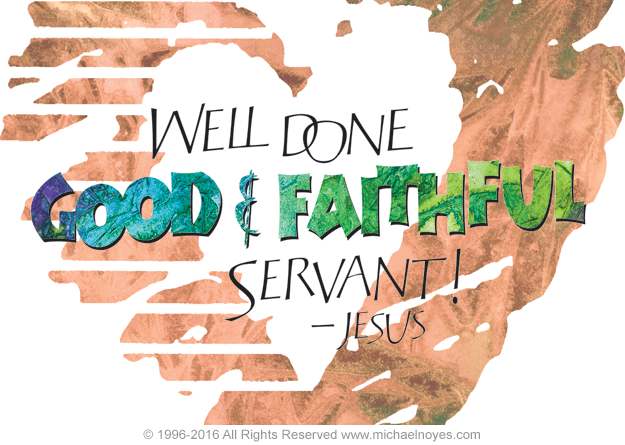Good   Faithful Matthew 25 23 Calligraphy Art Plaques Inspirational