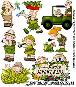 Jungle Safari Kids Cutouts