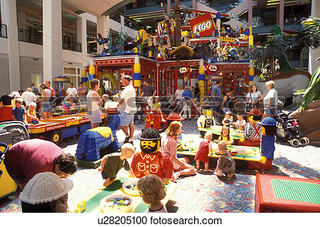 Mall Of America Minneapolis Mn Minnesota Children Playing At Lego