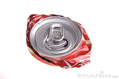 Crushed Drink Can Royalty Free Stock Photos   Image  25759278