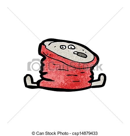 Crushed Soda Can Clip Art Vector   Crushed Cola Can