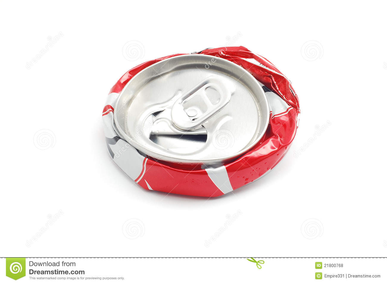 Crushed Soda Can Royalty Free Stock Photos   Image  21800768