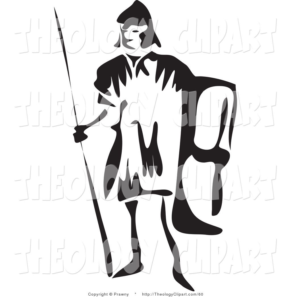 Roman Spear Clipart Clip Art Of A Black And White
