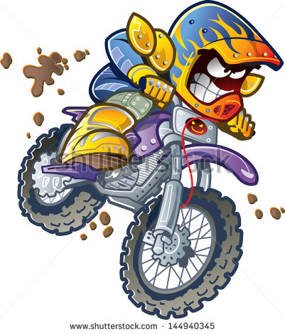 Vector Images Illustrations And Cliparts  Dirt Bike Motorcycle Rider