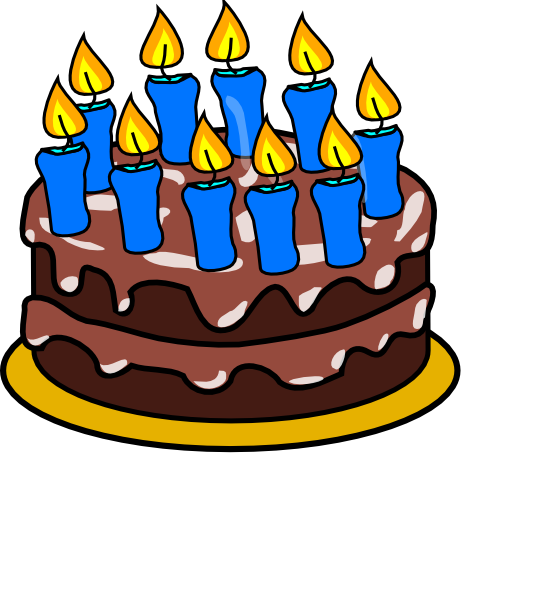10th Birthday Cake Clip Art At Clker Com   Vector Clip Art Online