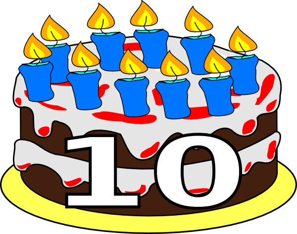 10th Birthday Cake Dom Clip Art At Clker Com   Vector Clip Art Online
