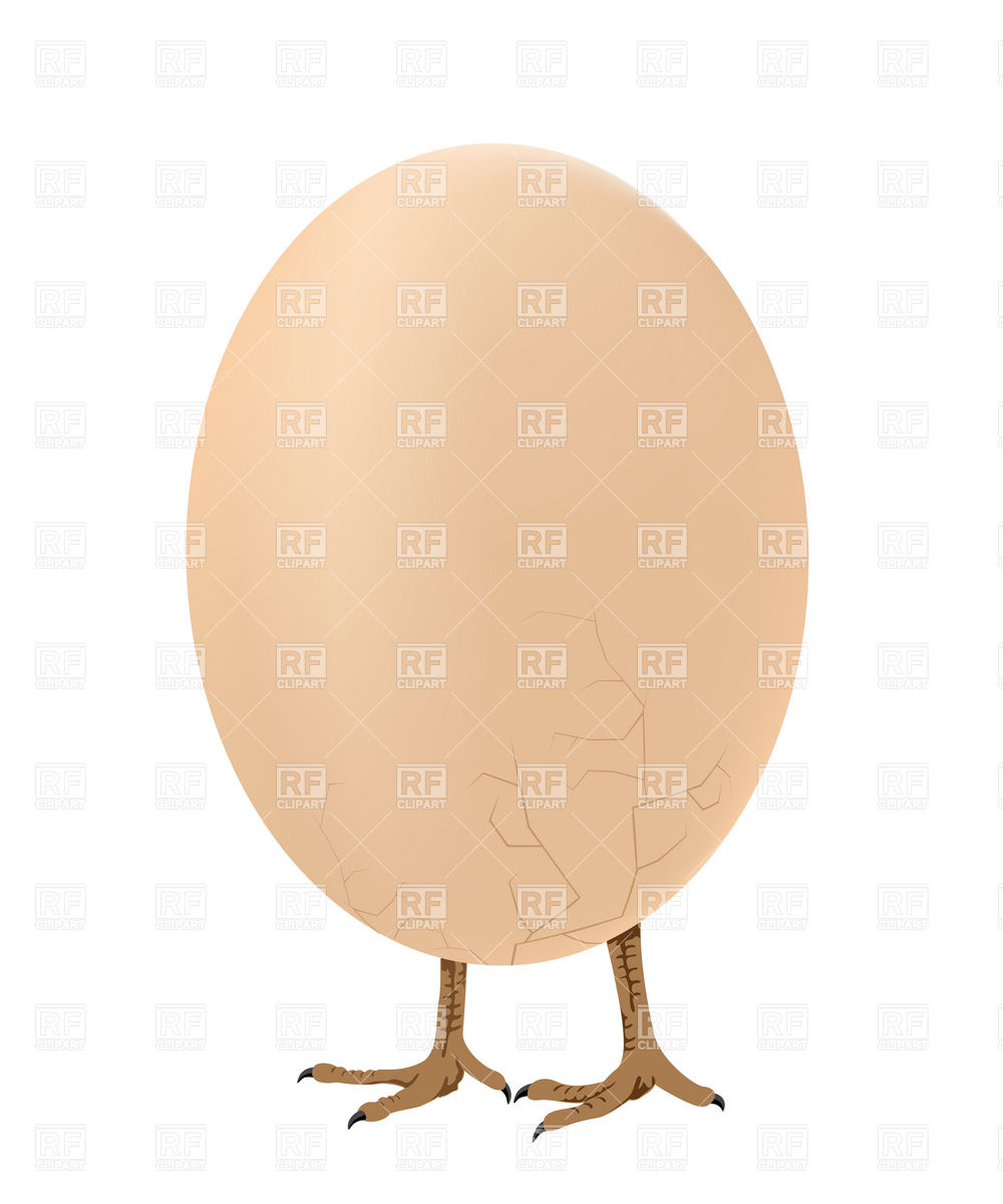     Egg Walking On Chicken Legs Download Royalty Free Vector Clipart  Eps