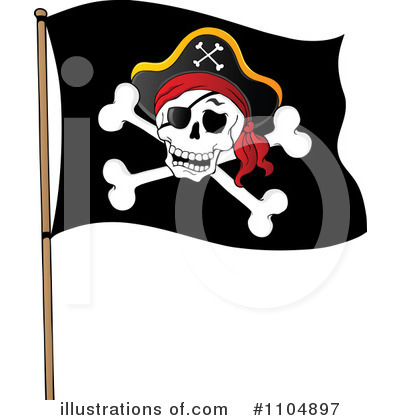 Royalty Free  Rf  Pirate Flag Clipart Illustration By Visekart   Stock