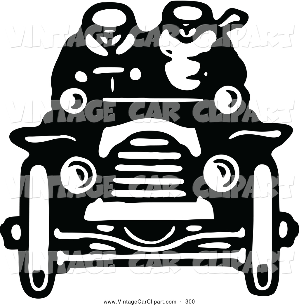 Larger Preview  Clipart Of A Black And White Retro Vintage Black And