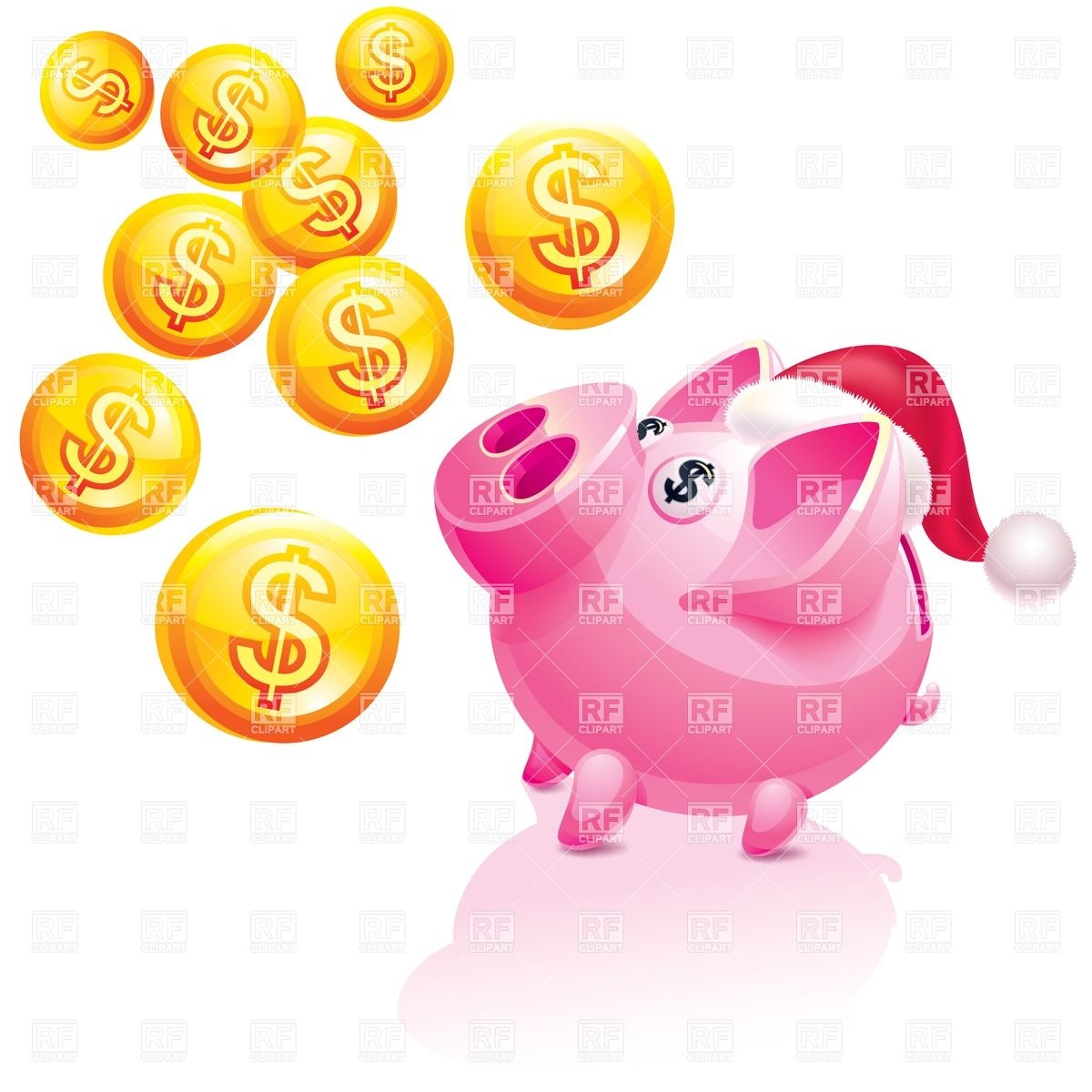 Piggy Bank And Coins Clipart Images   Pictures   Becuo