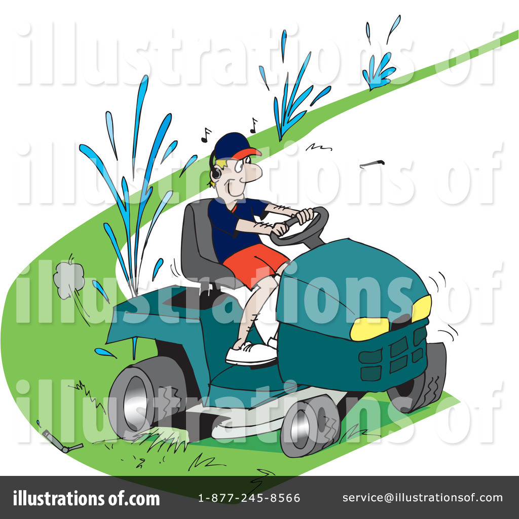 Rf  Lawn Mower Clipart Illustration  65484 By Dennis Holmes Designs