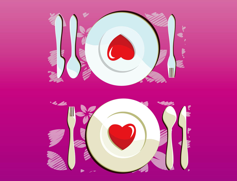 Valentine S Day Dinner Vector By Dapino Colada Nl
