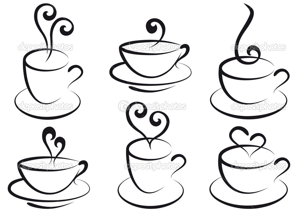 Coffee And Tea Cups Vector   Stock Vector   Beaubelle  4011958