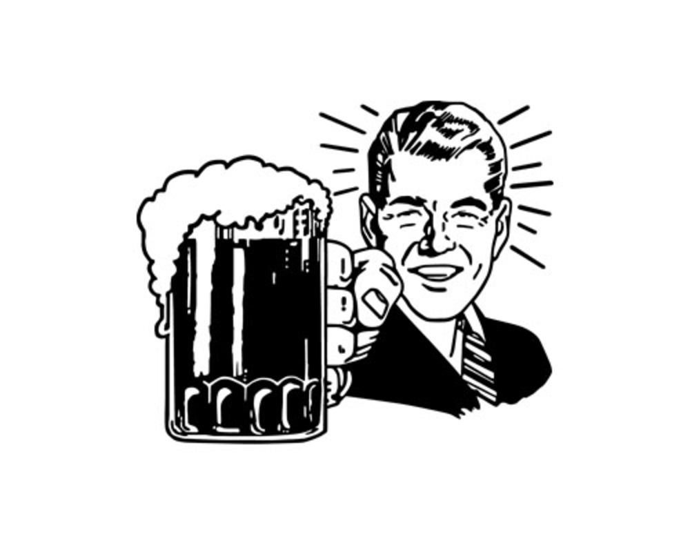 Drinking Beer Clip Art Bigstock Retro Beer Guy  Clip Art 17343080 Jpg
