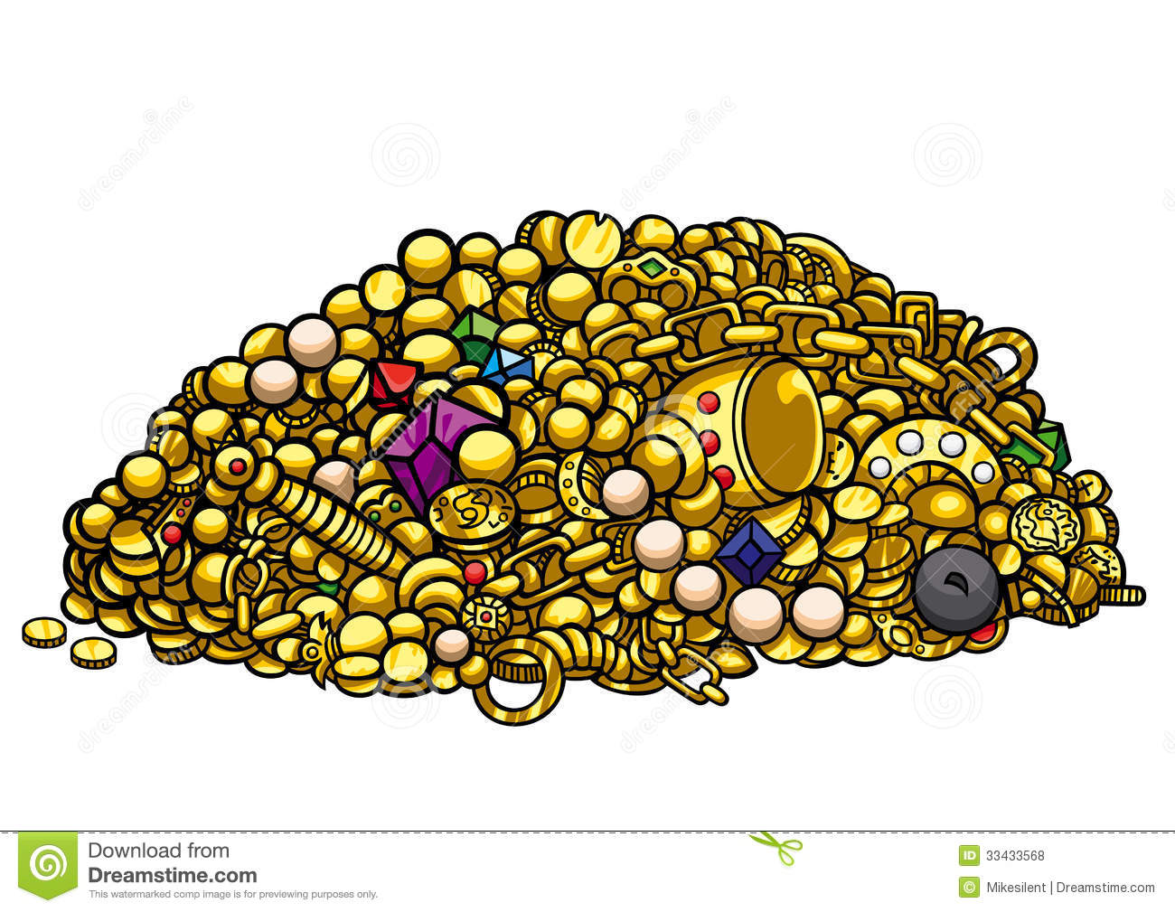 Gold Treasure Royalty Free Stock Photos   Image  33433568