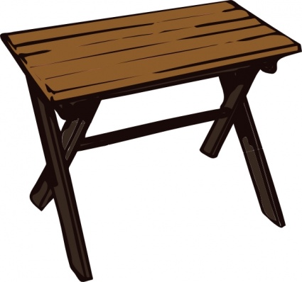 Collapsible Wooden Table Clip Art Vector Free Vector Graphics
