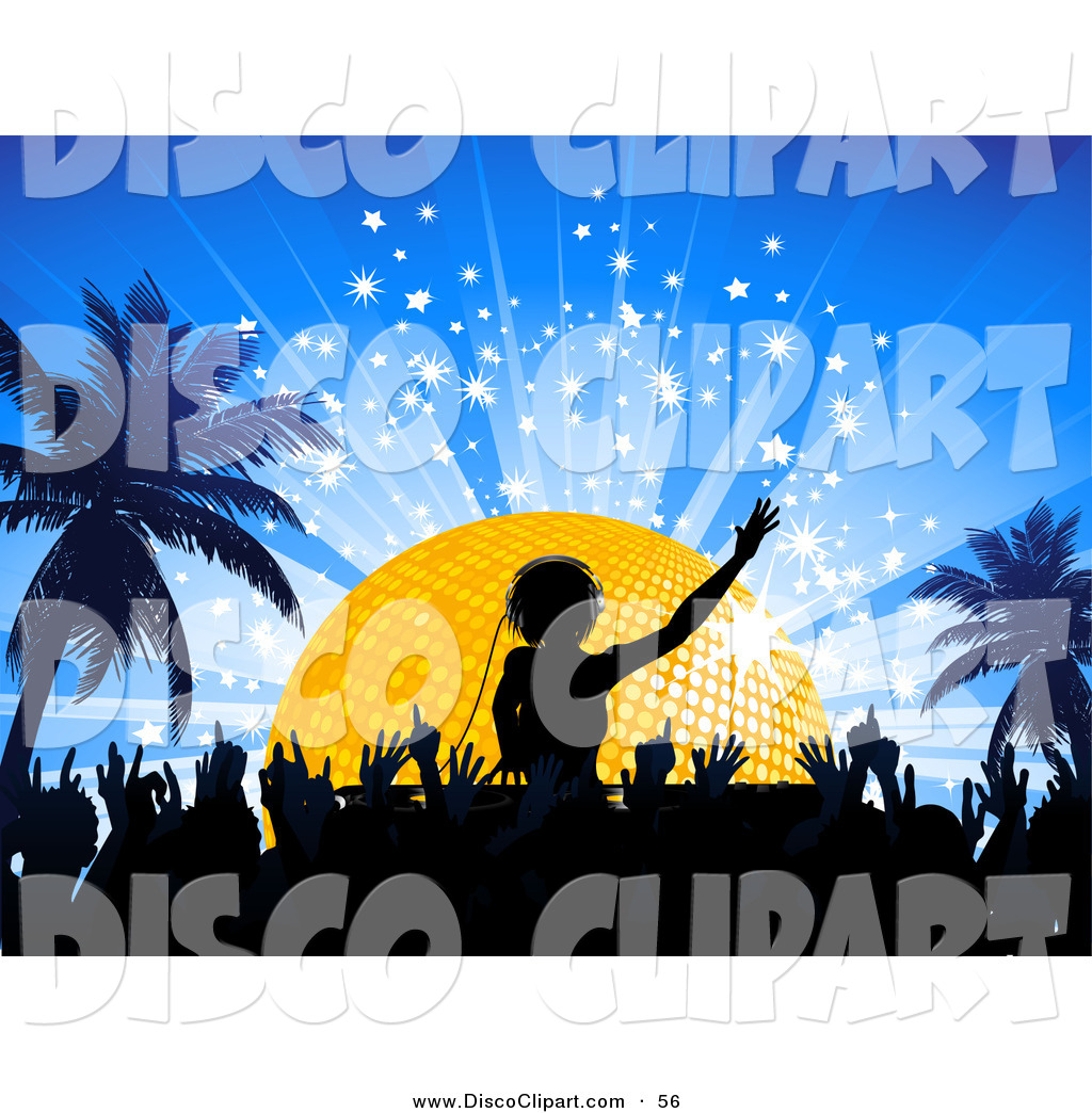 Larger Preview  Vector Music Clip Art Of A Black Silhouetted Crowd On