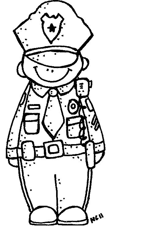 Officer Badge Clipart Men Clipart Black And White Policeman Clipart