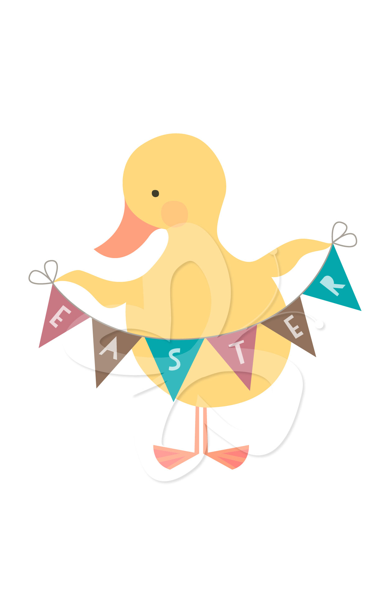 Easter Duckling Clipart 02