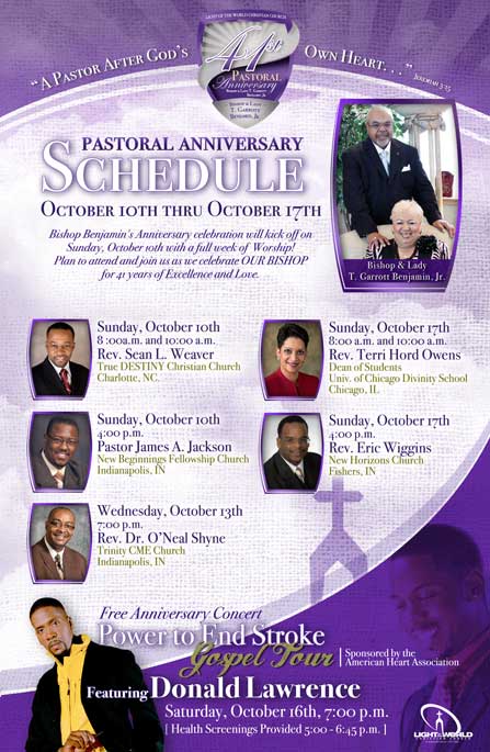 Pastor Anniversary Themes 41st Pastor S Anniversary