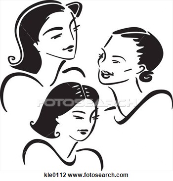 Clip Art   Three Generations Of Women  Fotosearch   Search Clipart
