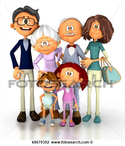 Family  Fotosearch   Search Clipart Illustration Posters Drawings