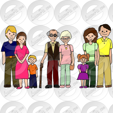 Family Picture For Classroom   Therapy Use   Great Family Clipart