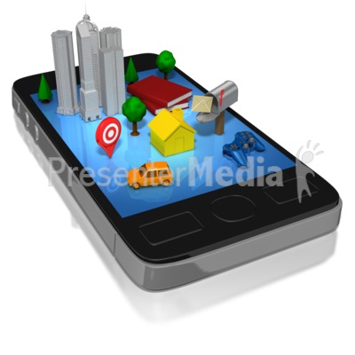 Smart Phone Social Life   Presentation Clipart   Great Clipart For