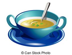 Clear Soup Isolated On A White Background
