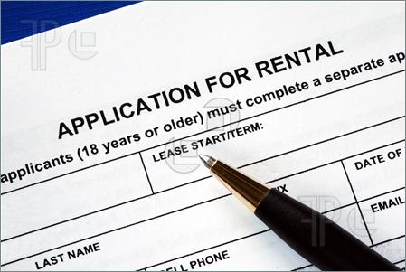 Signed The Rental Application Pics  Stock Image To Download At